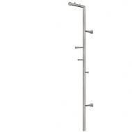 Держатель штанга для прихожей. Материал нержавеющая сталь.