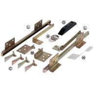 Фурнитура Hafele двух складных вставок для раздвижного стола. Для толщины столешницы 16-32 мм.