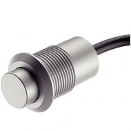 Кнопочный выключатель, цвет серебристый