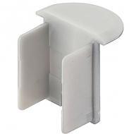 Заглушка для профиля 833.74.819 — 820. Цвет алюминий серебристый. Комплект 2 шт.