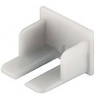 Заглушка для профиля 833.74.810 — 811. Цвет алюминий серебристый. Комплект 2 шт.