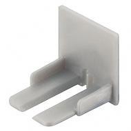 Заглушка для профиля 833.74.813. Цвет алюминий серебристый. Комплект 2 шт.