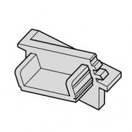 Заглушка для профиля 833.72.715. Цвет алюминий серебристый. Комплект 2 шт.