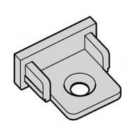 Заглушка для профиля 833.74.729. Цвет алюминий серебристый. Комплект 2 шт.