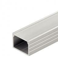 Алюминиевый профиль для светодиодных лент, длина 2500 мм, цвет стекла закаленный матовый