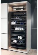 Выдвижная поворотная колонка для обуви, 14 полок.