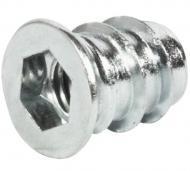 Ввинчиваемая муфта M 10 длина 20 мм для отверстия 12 мм, сталь оцинкованная