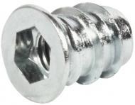 Ввинчиваемая муфта M8 длина 13 мм для отверстия 10 мм, сталь оцинкованная