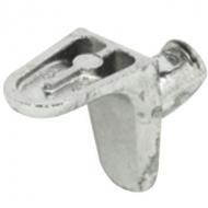 Полкодержатель никелирвоанный с 2 клиновыми носиками 5/6мм