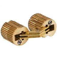 Скрытая мебельная петля Zysa для толщины створки 24-32 мм цвет золото