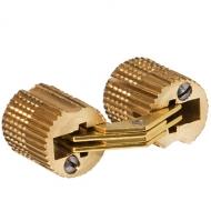 Скрытая мебельная петля Zysa для толщины створки 22-28 мм цвет золото