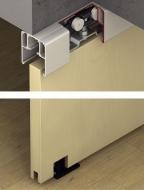 Механизм раздвижной двери из древесины, Slido HAFELE Classic 80-P. Вес двери до 80 кг. Ширина двери от 916 мм. С двусторонним демпфером.