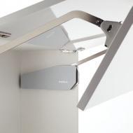 Подъемный механизм складного фасада FREE FOLD. Высота фасада 910-970 мм. Вес 1,4- 3,0 кг. без заглушек